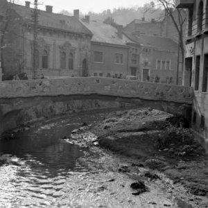 Miskolc, Kandia utca, Szinva híd- 1955 (Forrás: Fortepan/Kotnyek Antal)
